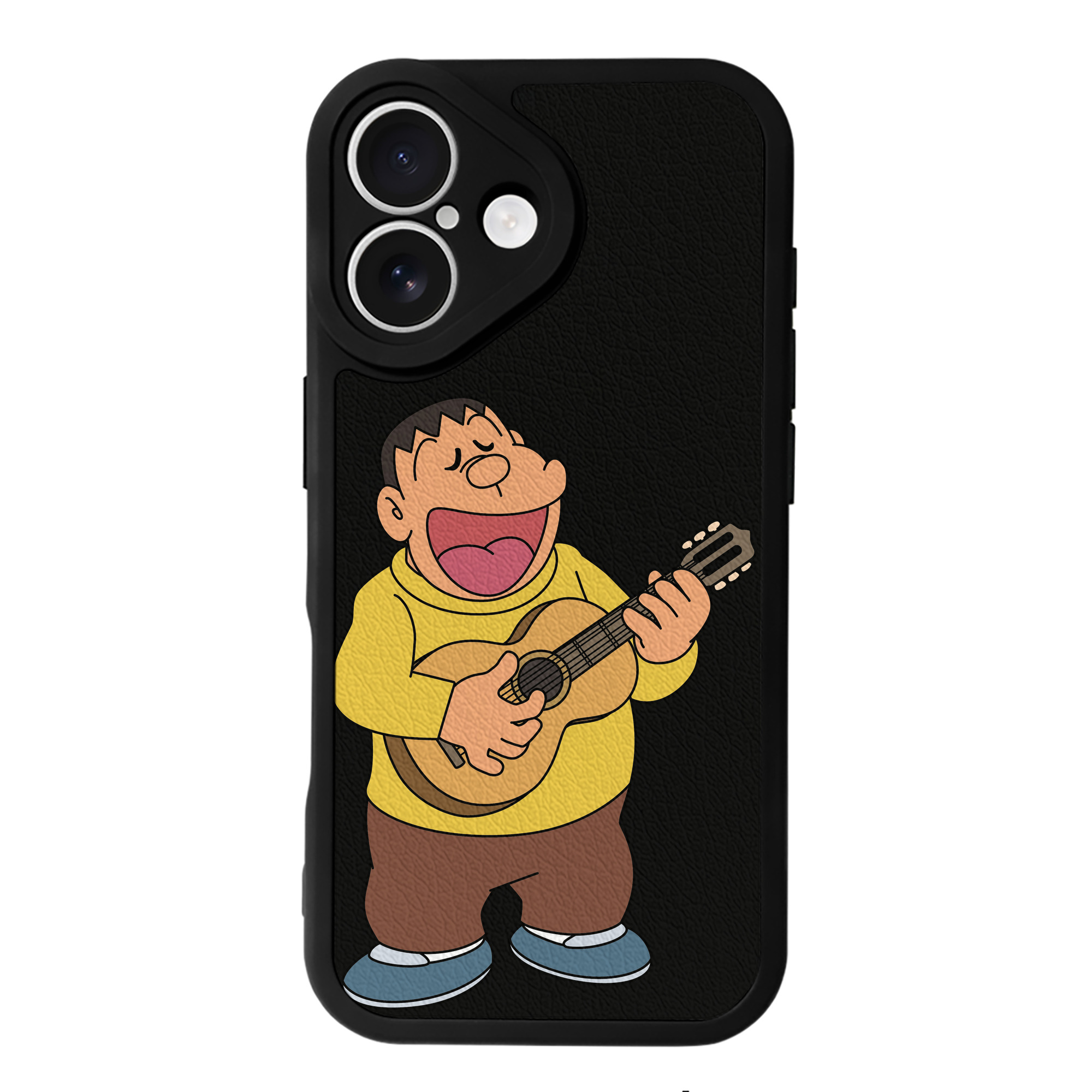 （画像用） ドラえもん 剛田武 Doraemon Gouta Takeshi 【iPhone 16シリーズ対応】シリコンスマホケース（レザー調） 材質：シリコン